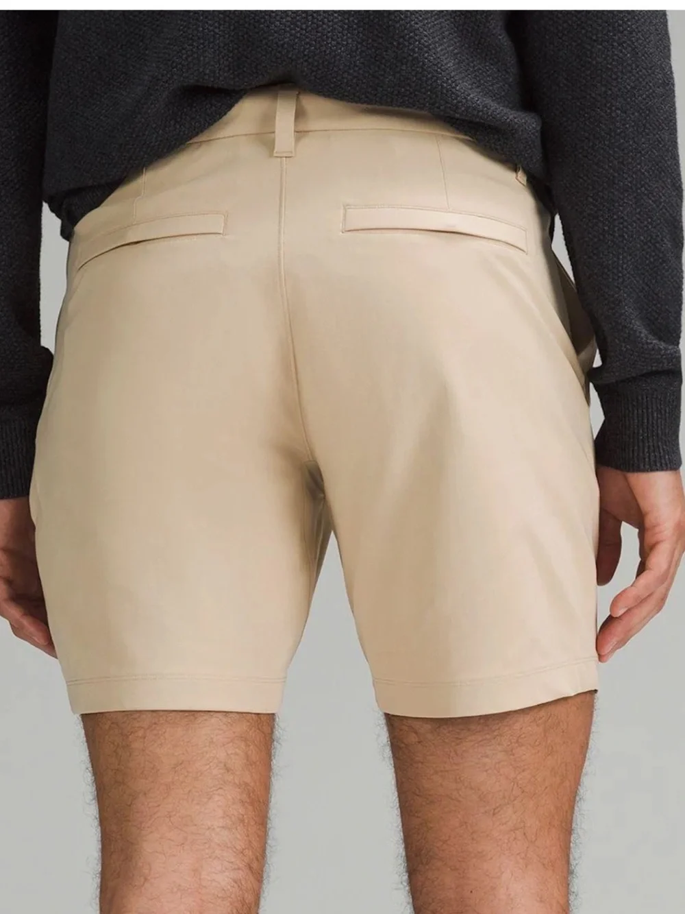 LULULEMON Commission Classic-Fit Short 7” *Warpstreme Men’s sz 32 in Khaki/Tan - Picture 2 of 10